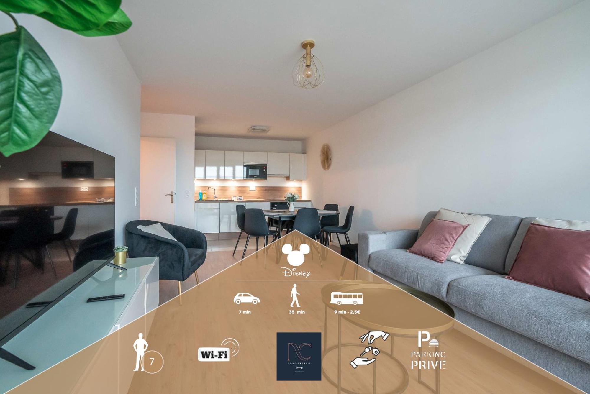 *Disneyland-Paris* 7Pers, Wifi, Netflix, Parking Serris Buitenkant foto